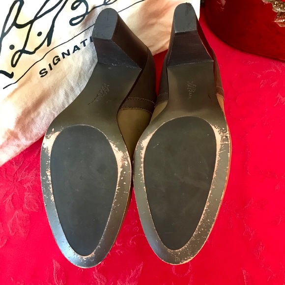 LL Bean Signature Two-Tone Leather Ankle Boots 9M - Picture 8 of 8